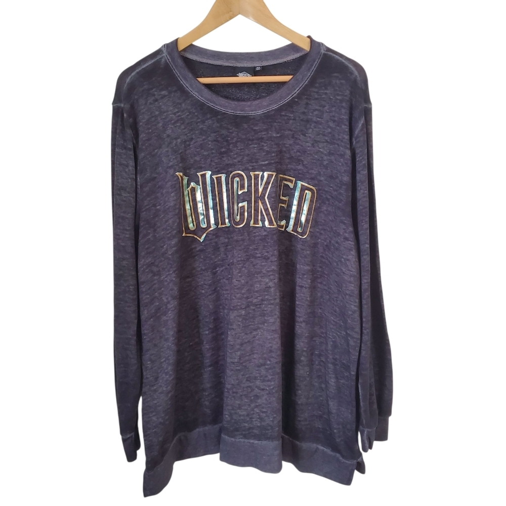 𝅺WICKED Mad ENGINE  Pullover Sweatshirt Gray 18-20 Grunge Goth Halloween